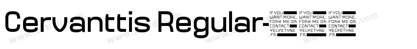 Cervanttis Regular字体转换